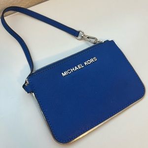 Authentic Michael Kors small clutch in Royal Blue